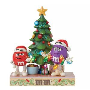 M&M'S by Jim Shore M&M'S Purple/Red Character Tree